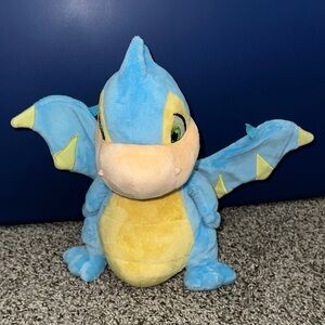 2008 Neopets Blue Scorchio Dragon 12-inch stuffed animal by Jakks Pacific.
